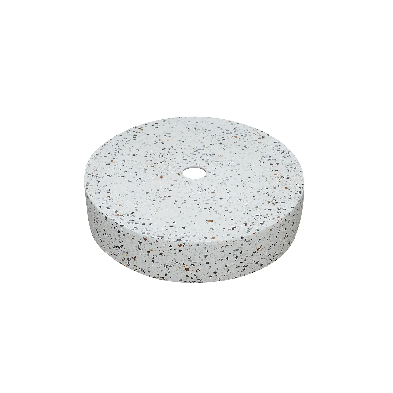 LAVAMANOS CONCRETO BOWL REDONDO TERRAZO AZUL