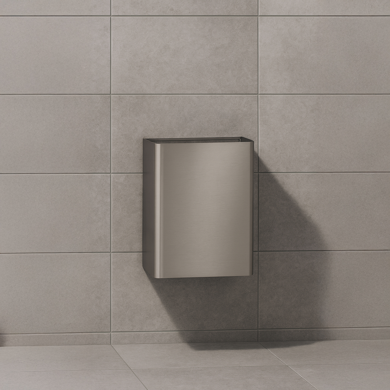BASURERO BRADLEY ACERO INOX 25 LTS SIN TAPADERA