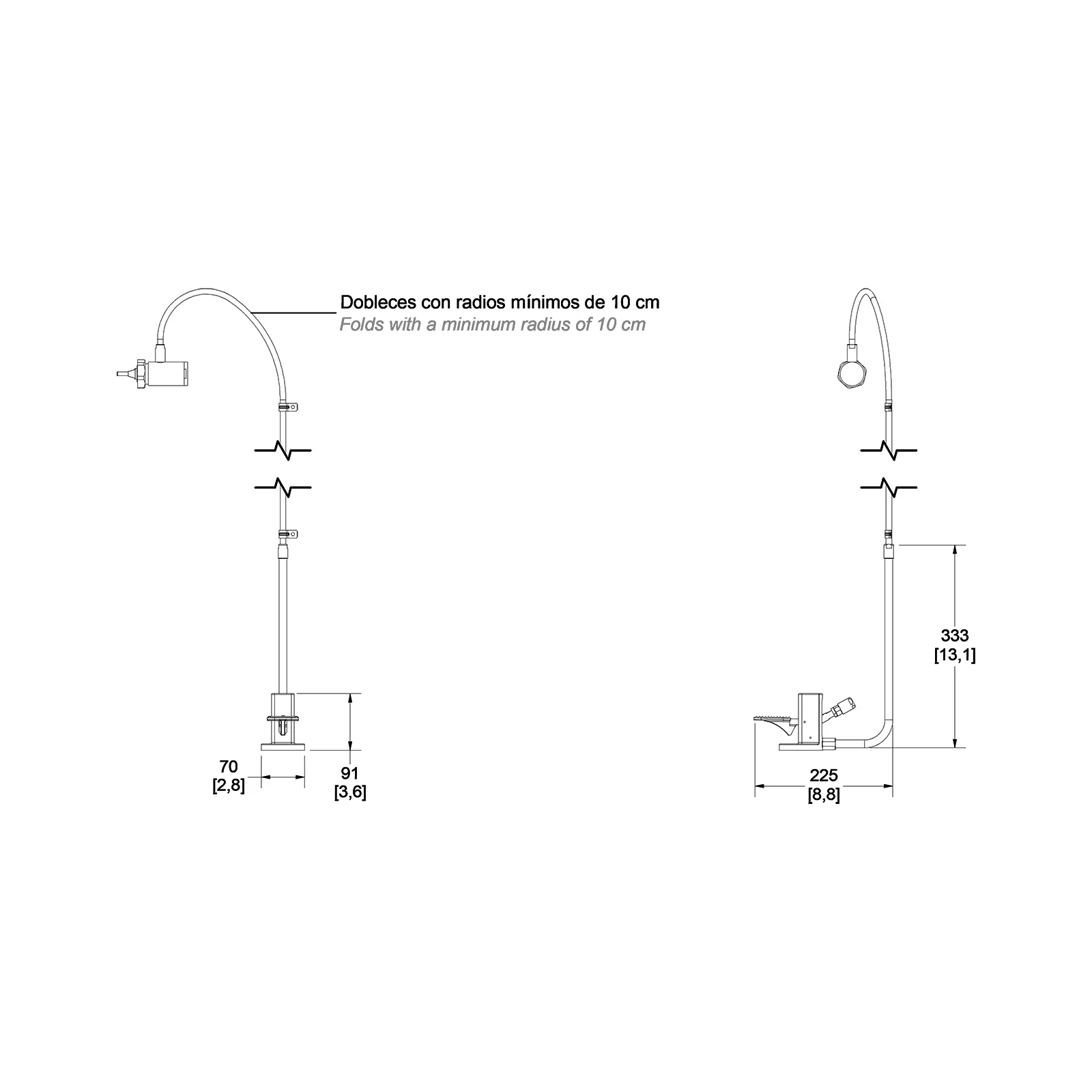 KIT PARA CAMBIO DE FLUXOMETRO DE MINGITORIO DE MANIJA A PEDAL