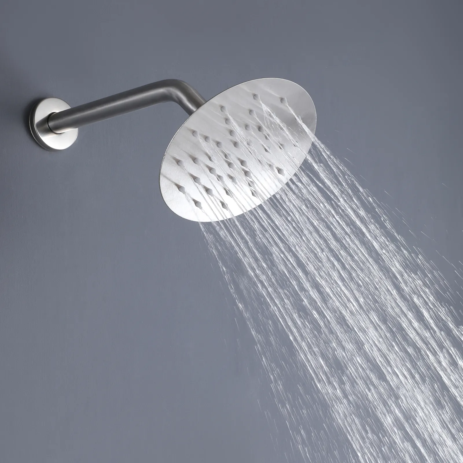 HOME SATIN INOX GRIFO DUCHA BRAZO Y CABEZA REDONDA