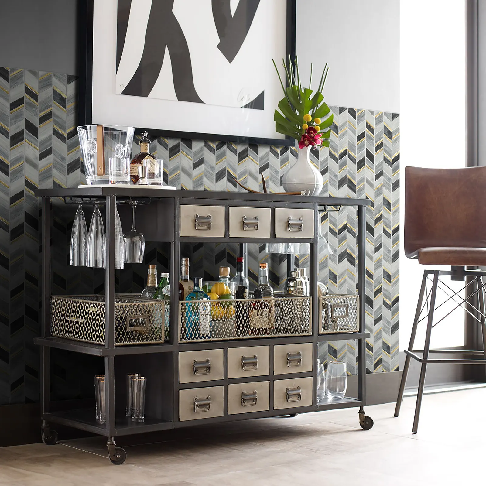MOSAICOS  ZIGZAG BRILLANTE