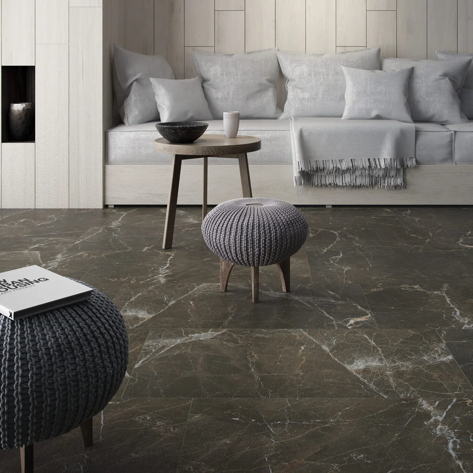 VALENZI GRIS MATE RECT. 45 X 90