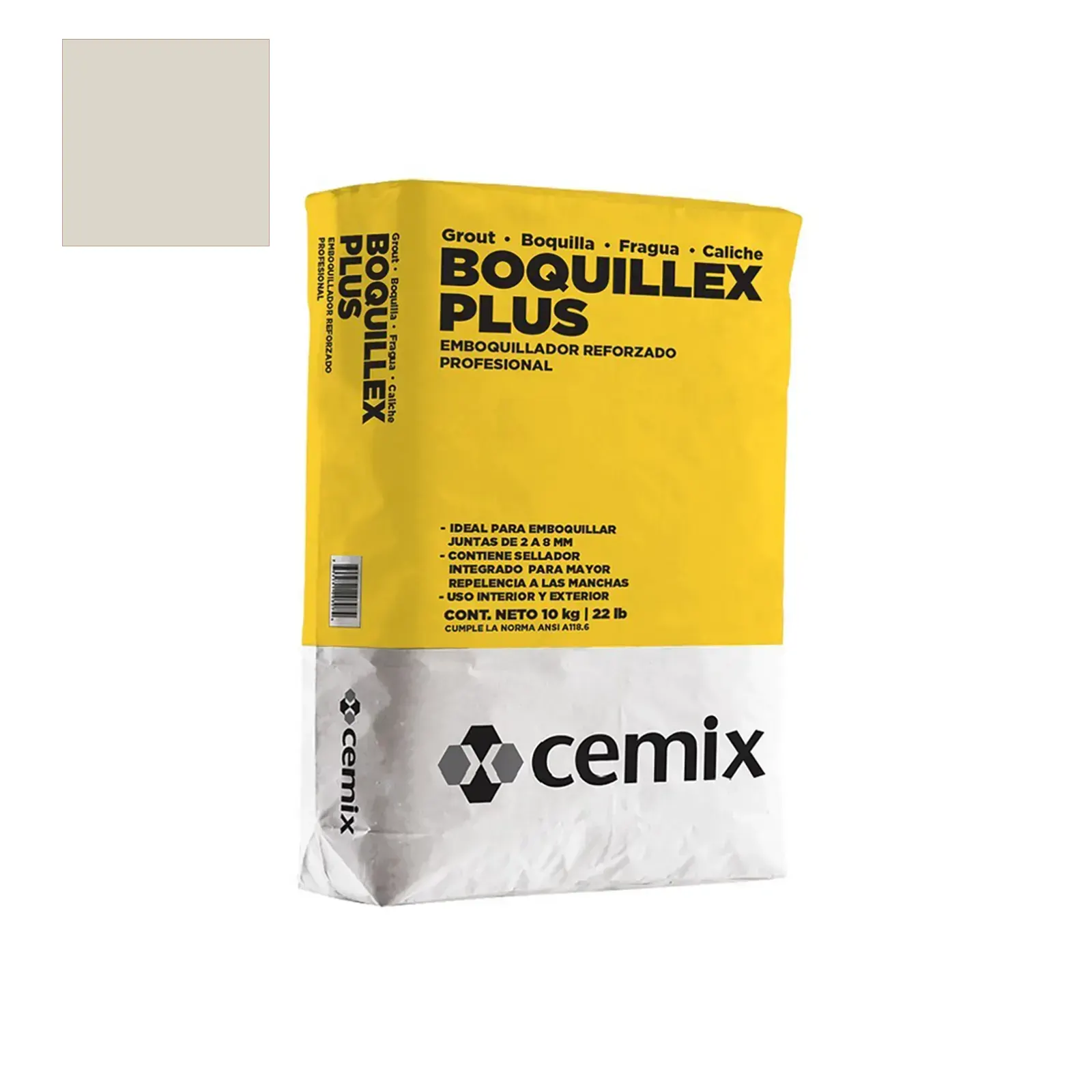 BOQUILLEX PLUS ALMENDRA CON ARENA SACO 10KG