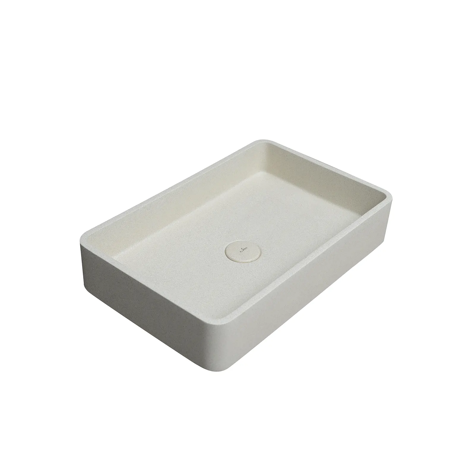 LAVAMANOS CONCRETO RECTANGULAR SORRENTO BLANCO SANDSTONE