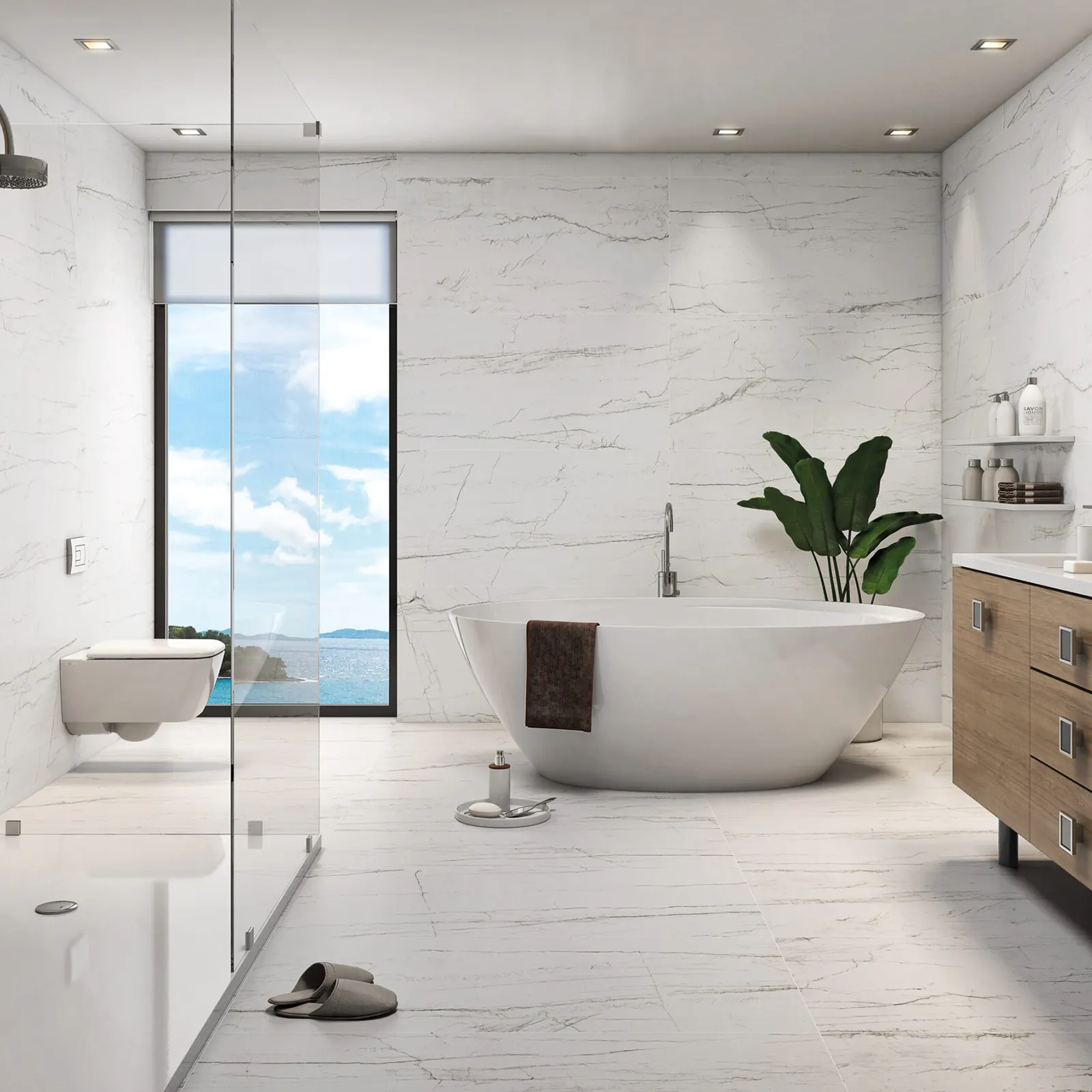 SANTORINI BLANCO MATE REC. 60 X 120