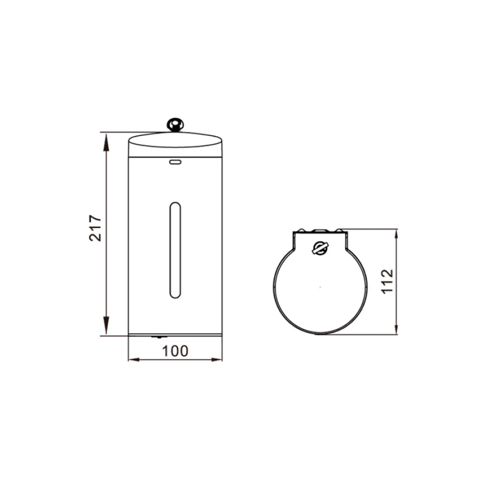 DISPENSADOR DE JABON O ALCOHOL EN ESPUMA DE SENSOR A PARED DE BATERIAS