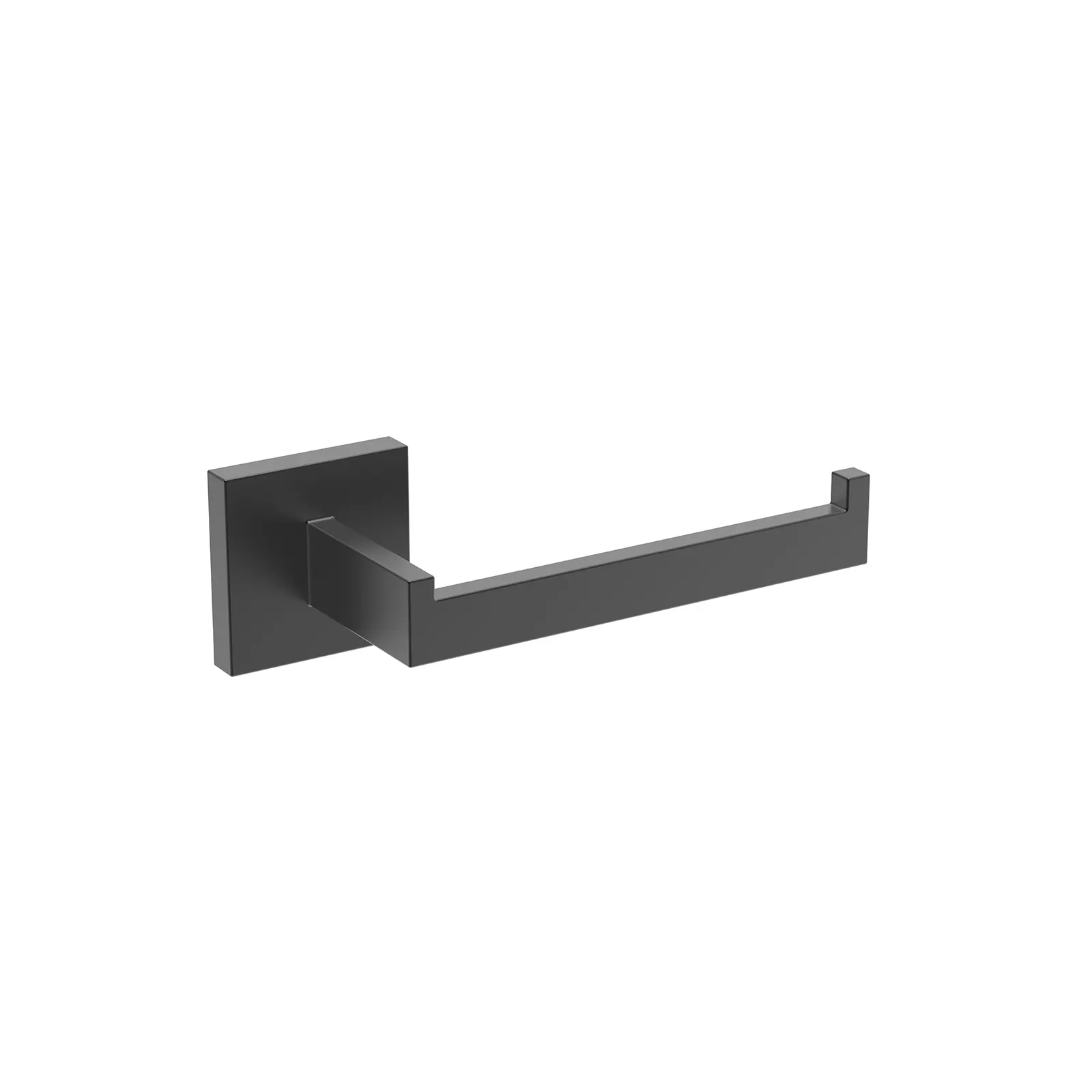 KUBIKA NEGRO MATE ACCESORIOS DE BAÑO PORTAPAPEL HORIZONTAL SIN TAPA