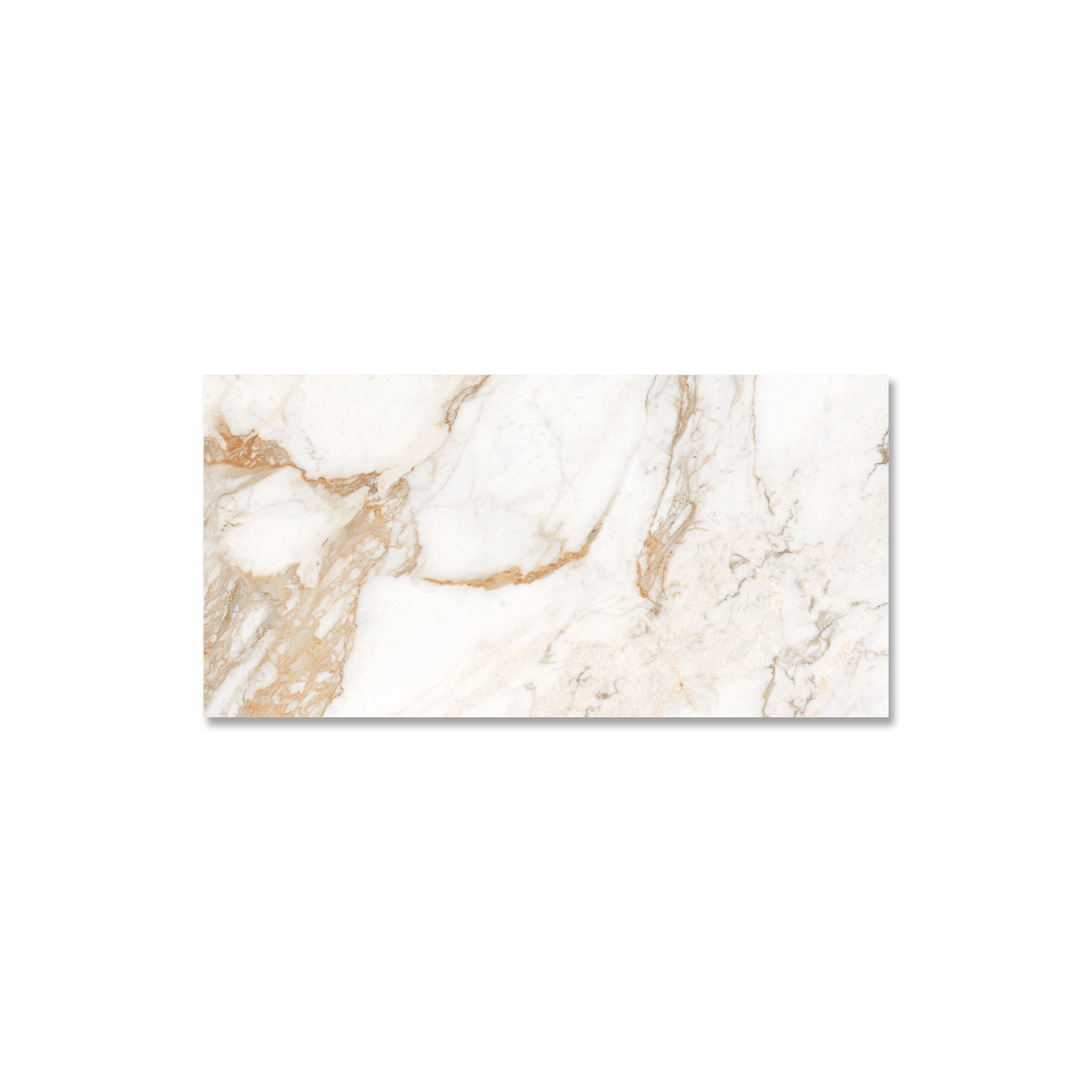 GOLDEN CALACATTA WHITE SILK RECT. 80 X 160
