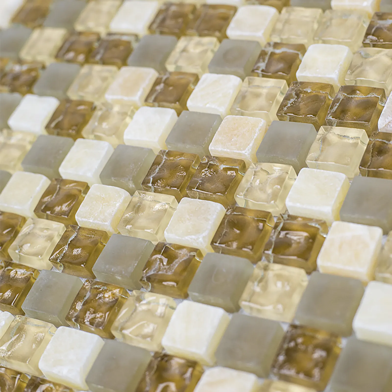 VETRO PIEDRA BEIGE VP06 (1.5 X 1.5) 30 X 30