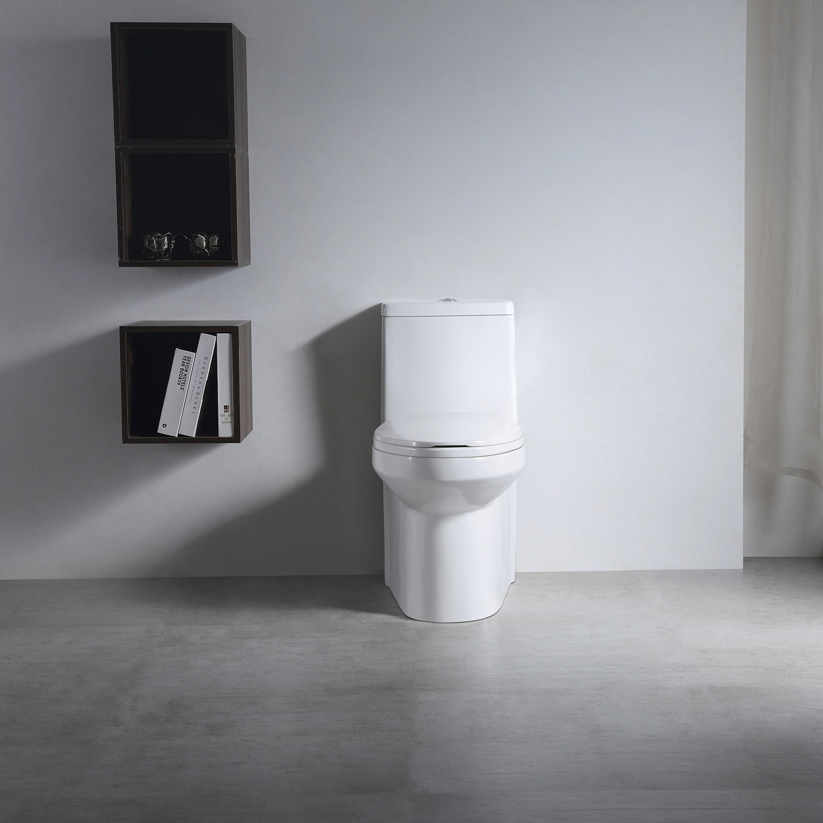 INODORO ONE PIECE CON ASIENTO ELONGADO CIERRE LENTO Y DOBLE PUSH THAMES
