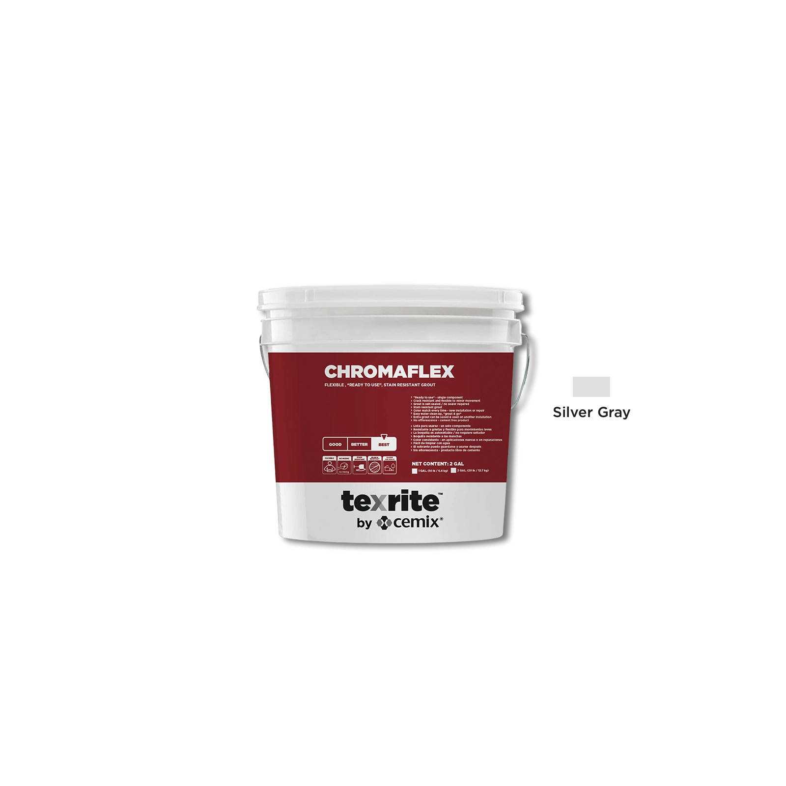PINTURA CHROMAFLEX GRIS PLATA 1 GL