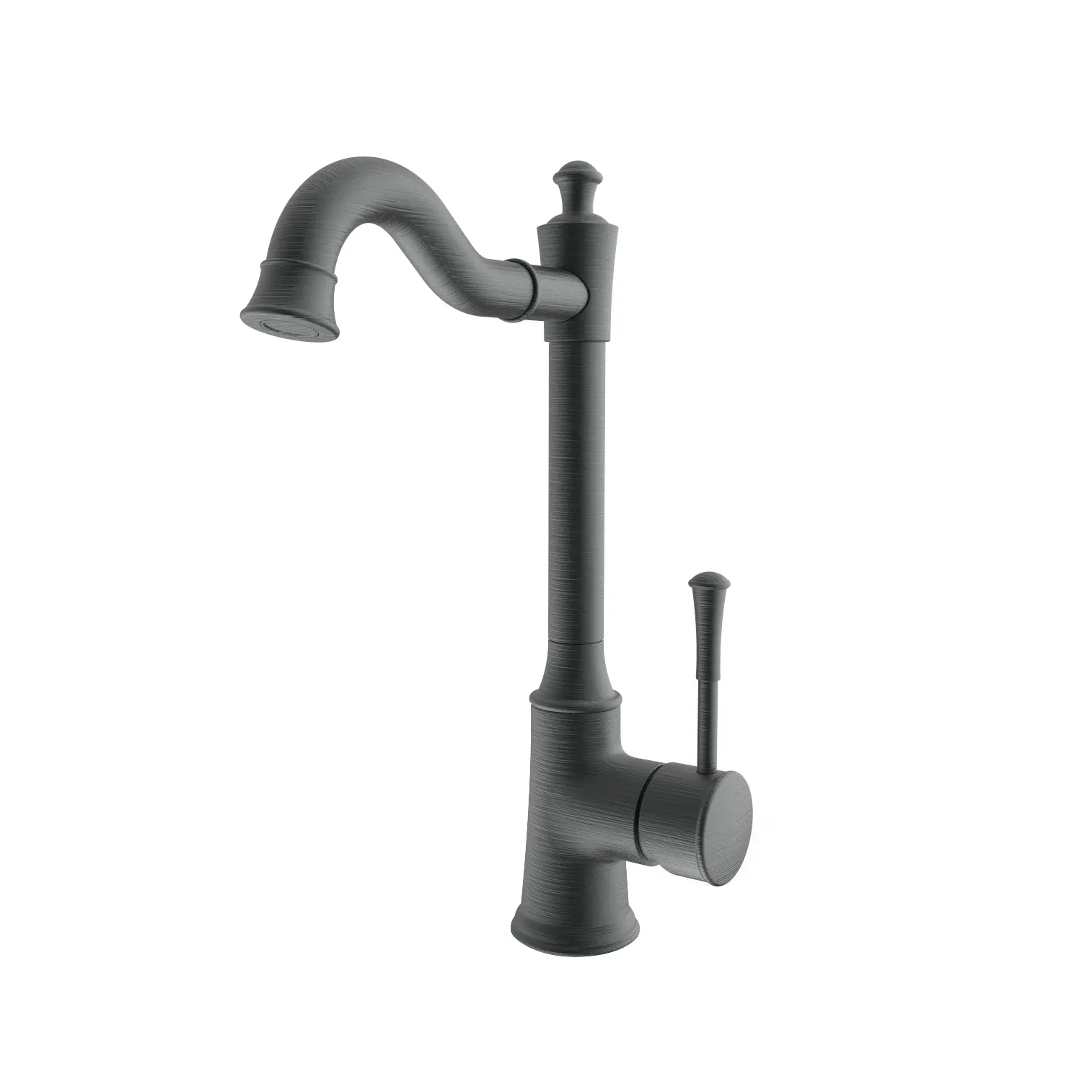 GRIFO DE COCINA MEZCLADOR MONOMANDO CUELLO DE GANSO ANTIK